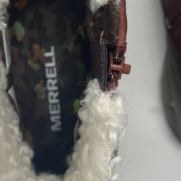 Merrell Women's Encore 4 Bluff Zip Polar Waterproof boots 9.5 rust red leather - Picture 9 of 12